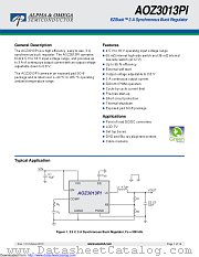 AOZ3013PI datasheet pdf Alpha & Omega Semiconductor