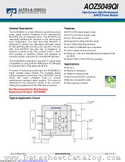 AOZ5049QI datasheet pdf Alpha & Omega Semiconductor