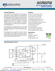 AOZ5237QI datasheet pdf Alpha & Omega Semiconductor