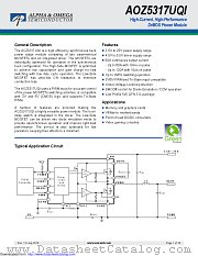 AOZ5317UQI datasheet pdf Alpha & Omega Semiconductor