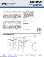 AOZ5516QI datasheet pdf Alpha & Omega Semiconductor