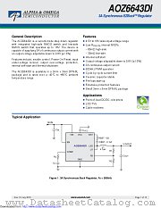 AOZ6643DI datasheet pdf Alpha & Omega Semiconductor