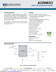 AOZ6683CI datasheet pdf Alpha & Omega Semiconductor