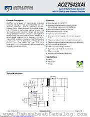 AOZ7543RAI-12 datasheet pdf Alpha & Omega Semiconductor