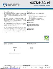 AOZ8251BDI-02 datasheet pdf Alpha & Omega Semiconductor