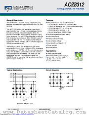 AOZ8312DI datasheet pdf Alpha & Omega Semiconductor