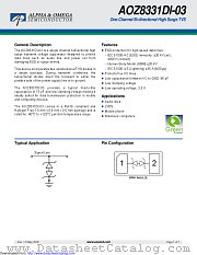AOZ8331DI-03 datasheet pdf Alpha & Omega Semiconductor