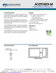 AOZ8350DI-04 datasheet pdf Alpha & Omega Semiconductor