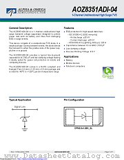 AOZ8351ADI-04 datasheet pdf Alpha & Omega Semiconductor