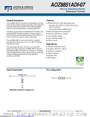 AOZ8851ADI-07 datasheet pdf Alpha & Omega Semiconductor