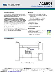 AOZ8904CIL datasheet pdf Alpha & Omega Semiconductor