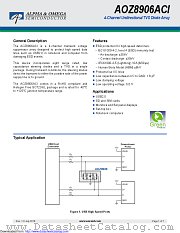 AOZ8906ACI datasheet pdf Alpha & Omega Semiconductor