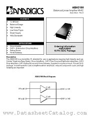 ABA3100 datasheet pdf Anadigics Inc