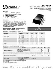 AWS5504-S14 datasheet pdf Anadigics Inc