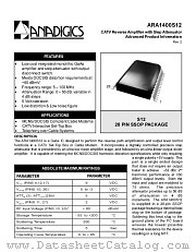 ARA1400S12 datasheet pdf Anadigics Inc