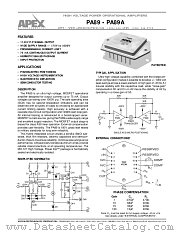 PA89A datasheet pdf Apex Microtechnology Corporation