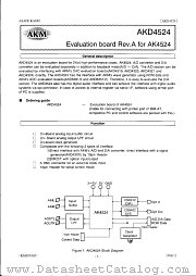 AKD4524 datasheet pdf Asahi Kasei Microsystems