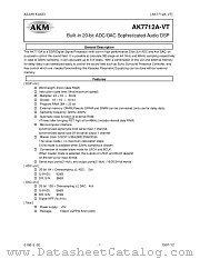 AK7712A-VT datasheet pdf Asahi Kasei Microsystems