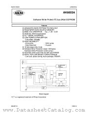 AK6003A datasheet pdf Asahi Kasei Microsystems