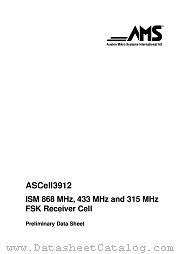ASCELL3912 datasheet pdf Austria Mikro Systems