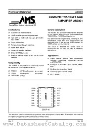 AS3801 datasheet pdf Austria Mikro Systems