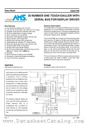 AS2574B datasheet pdf Austria Mikro Systems