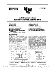 PWS745 datasheet pdf Burr Brown