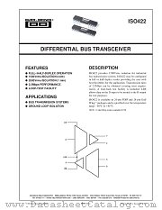 ISO422 datasheet pdf Burr Brown