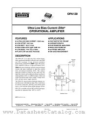 OPA129 datasheet pdf Burr Brown