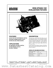 DEM-OPA660-1GC datasheet pdf Burr Brown