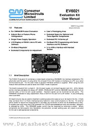 EV6021 datasheet pdf CONSUMER MICROCIRCUITS LIMITED