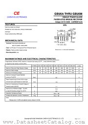 GBU6A datasheet pdf Chenyi Electronics