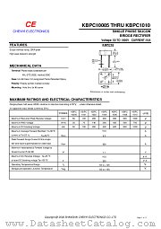 KBPC1002 datasheet pdf Chenyi Electronics