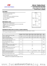FR101 datasheet pdf Chenyi Electronics