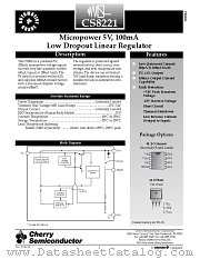CS8221 datasheet pdf Cherry Semiconductor