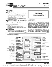 CL-PS7110 datasheet pdf Cirrus Logic