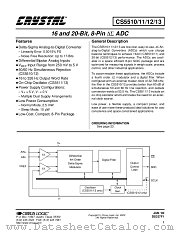 CS5510/11/12/13 datasheet pdf Cirrus Logic