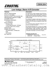 CS53L32A datasheet pdf Cirrus Logic
