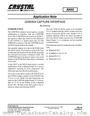 AN45 datasheet pdf Cirrus Logic
