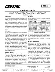 AN181 datasheet pdf Cirrus Logic