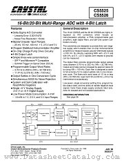 CS5525/26 datasheet pdf Cirrus Logic