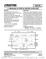 CS5180 datasheet pdf Cirrus Logic