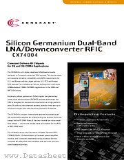CX74004 datasheet pdf Conexant
