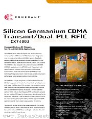 CX74002 datasheet pdf Conexant