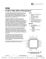RF250 datasheet pdf Conexant