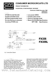 FX335L datasheet pdf CML