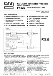 FX629 datasheet pdf CML