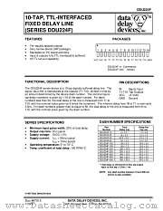 DDU224F SERIES datasheet pdf Data Delay Devices Inc