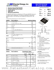 DE275X2-501N16A datasheet pdf Directed Energy