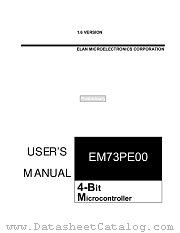EM73PE00 datasheet pdf ELAN Microelectronics